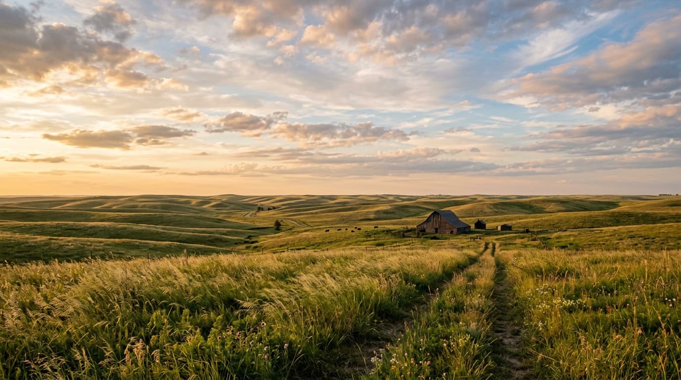 Voyage et paysages en Kansas