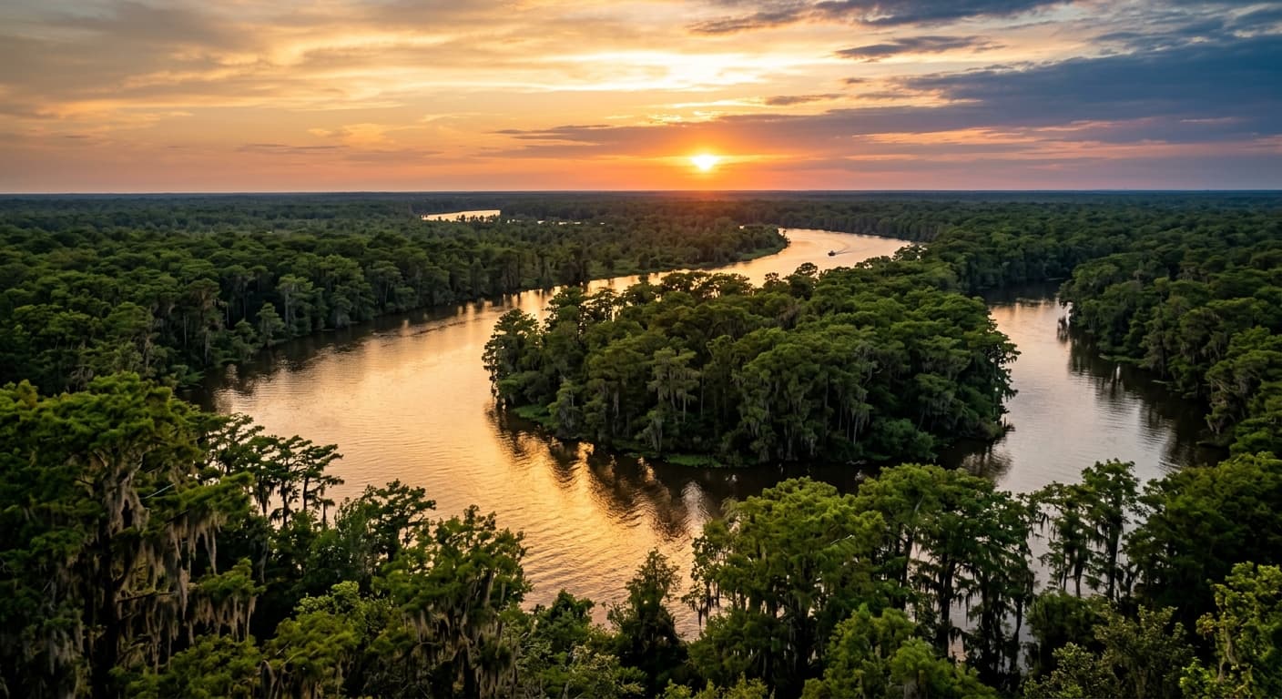 Voyage et paysages en Mississippi