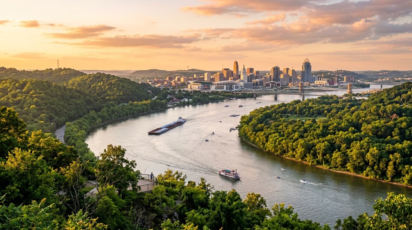 Voyage et paysages en Ohio