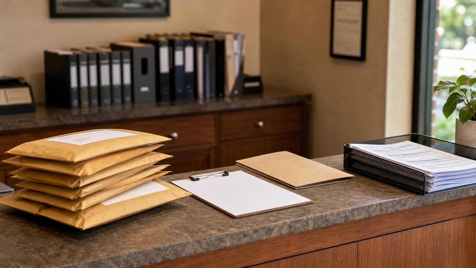 Documents de création de société au Delaware sur un bureau professionnel.