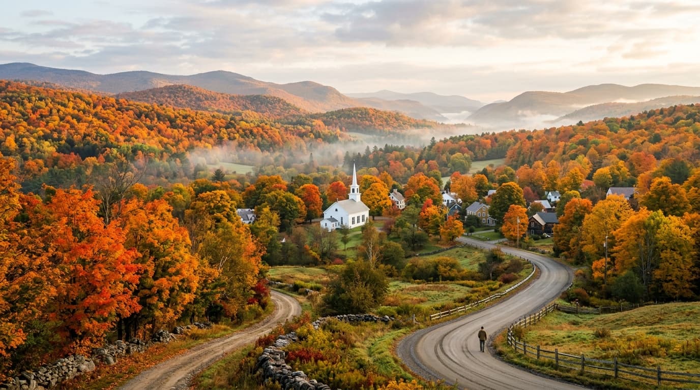 Voyage et paysages en Vermont